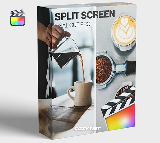 FCPX插件|垂直水平分屏工具 支持M1 Split Screen Tool