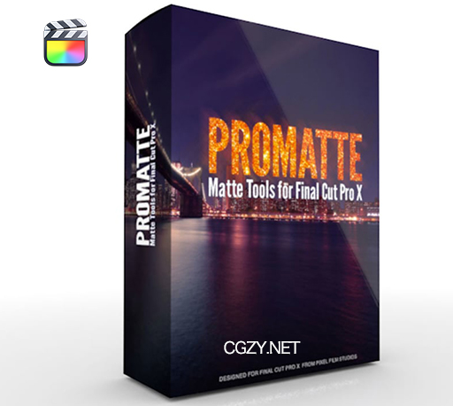 FCPX插件|文字镂空效果遮罩蒙板字幕工具 PROMATTE