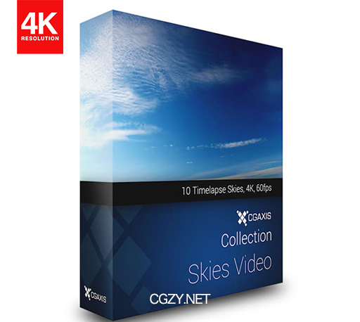 4K视频素材|10组实拍天空蓝天白云视频素材 CGAxis Skies Video