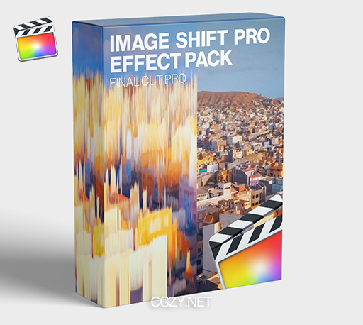 FCPX插件|图像毛刺扭曲效果预设 支持M1 Image Shift Pro Effect
