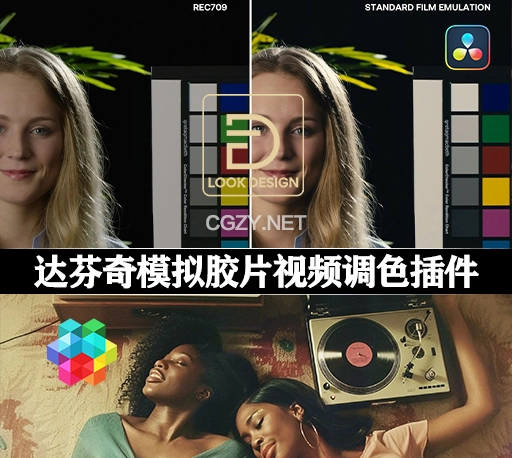 达芬奇插件|模拟电影胶片调色插件 Look Designer v2.4.2 Win