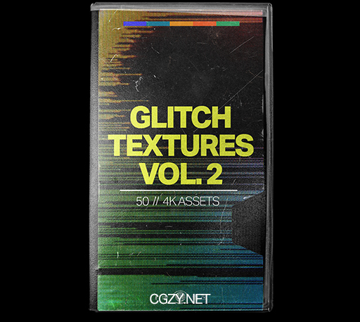 视频素材|50个CRT真实捕捉5K故障干扰毛刺纹理素材