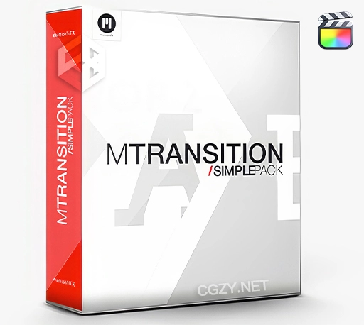 FCPX插件|50种优雅简洁图形遮罩切片转场动画 MotionVFX mTransition Simple Pack