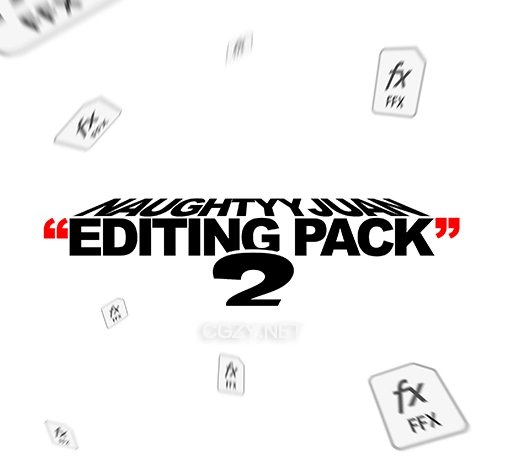 900组3D模型纹理特效预设字体音效素材合集包 NaughtyyJuan Editing Pack V2
