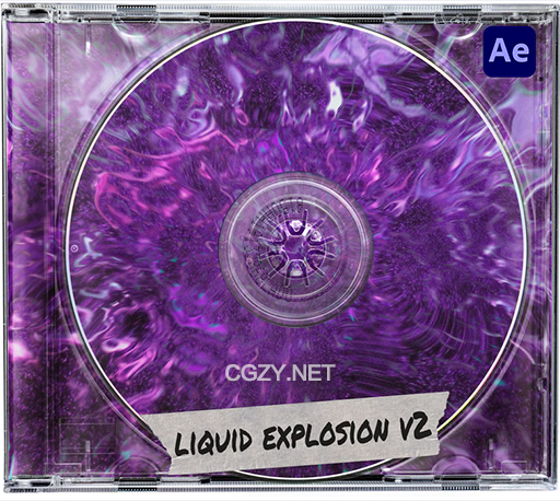AE预设|15种炫酷嘻哈风格液体爆炸扭曲效果 Liquid Explosion V2