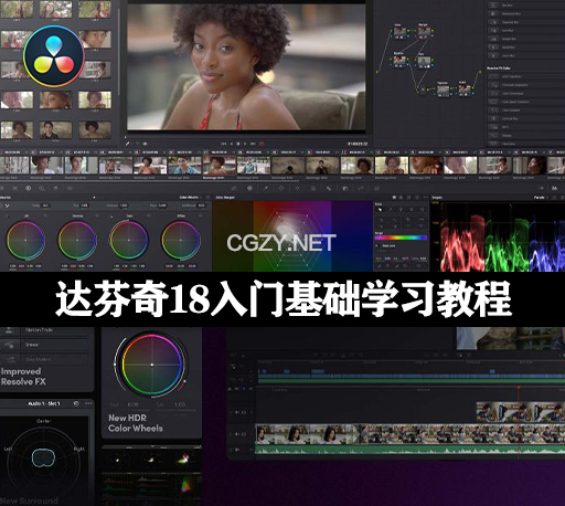 达芬奇18视频剪辑调色快速入门基础学习教程 Davinci Resolve 18 Video Editing Course – Masterclass