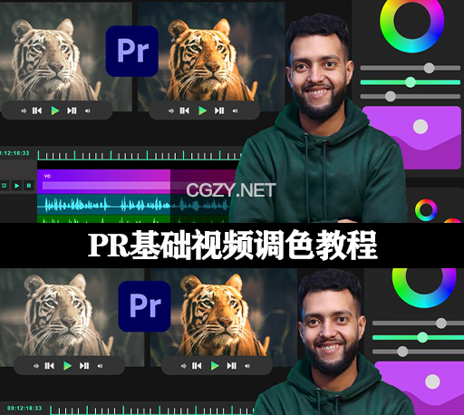 PR基础视频调色教程 Introduction To Color Correction & Grade In Premiere Pro