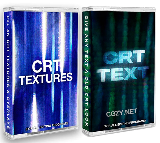 28个复古CRT屏幕故障扫描射线信号损坏4K视频素材 CRT Textures & Text 4K