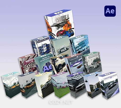 中文字幕-AE教程|视频编辑视觉特效转场调色捆绑包 DJordanMedia The Complete Editing Course Bundle Pack