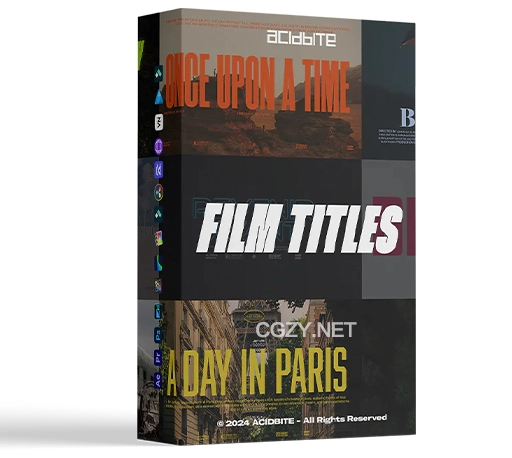 25组精美电影海报标题模板 AcidBite – Film Titles