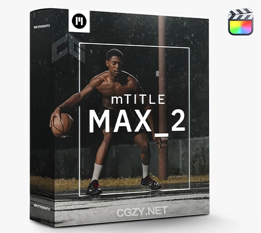 FCPX插件|60组精美排版设计现代大文字标题开场动画 MotionVFX mTitle MAX 1+2