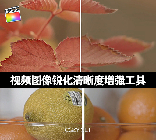 FCPX插件|视频图像锐化画面清晰度增强工具 Image Sharpener 2