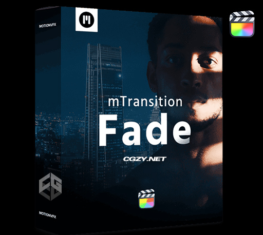 FCPX插件|51种大师级电影阴影氛围效果淡入淡出平滑转场预设 支持M1 mTransition Fade