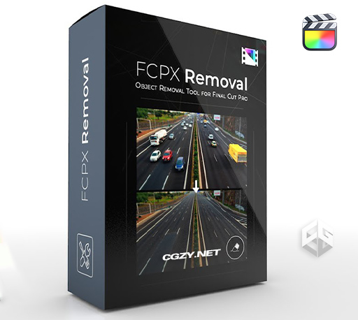 FCPX插件|视频画面动态物体删除自动移除工具 支持M1 FCPX Removal