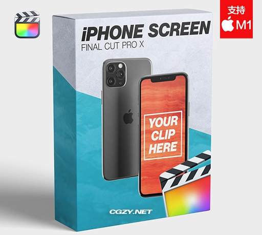 FCPX插件|17种iPhone屏幕样机动画制作工具 iPhone Screen