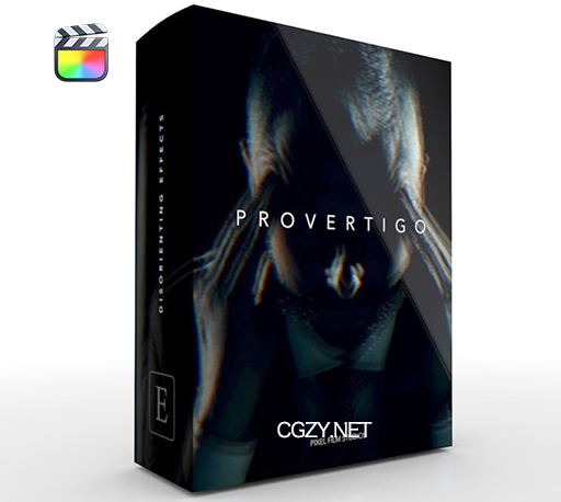 中文汉化FCPX插件|视觉眩晕迷幻镜头失真震动效果工具 ProVertigo
