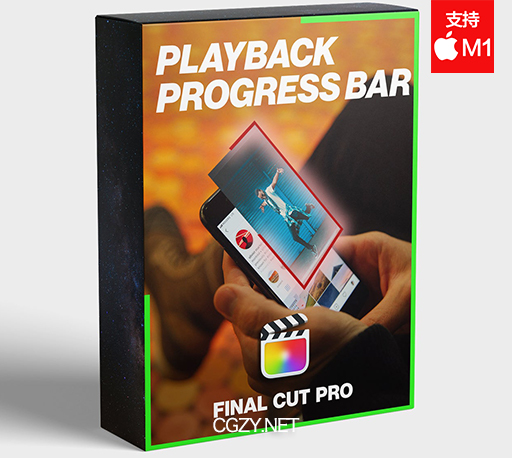 FCPX插件|播放进度条加载动画效果 支持M1 Playback Progress Bar