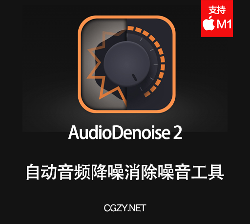 FCPX/PR/AU插件|自动音频降噪消除背景噪音工具 支持M1 AudioDenoise 2