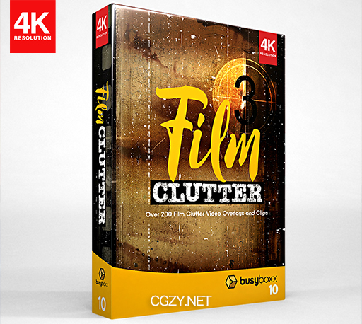 4K视频素材|209个复古怀旧老电影胶片灼烧刮痕污渍噪波特效合成动画素材 BBV10