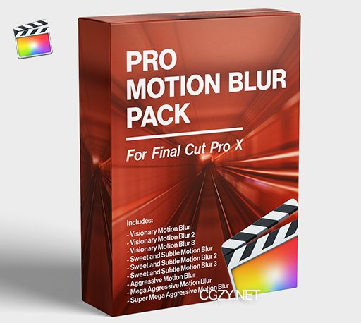 FCPX插件|9种动态运动模糊效果预设 支持M1 Pro Motion Blur