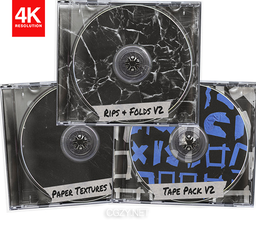 220多种撕裂折叠划痕贴纸素材套装 Bryan Delimata Ultimate Texture Bundle V2