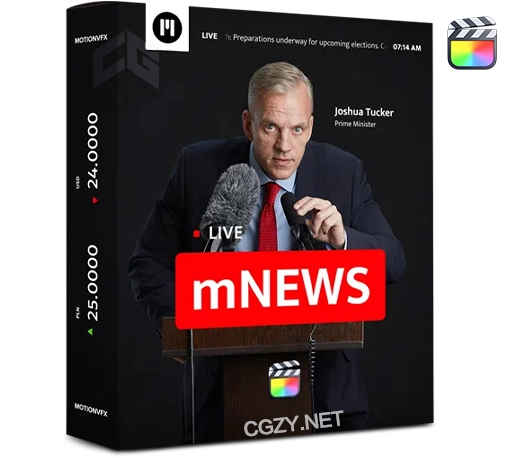 中英双语-FCPX插件|77组新闻栏目视频包装标题转场效果素材包 MotionVFX – mNews