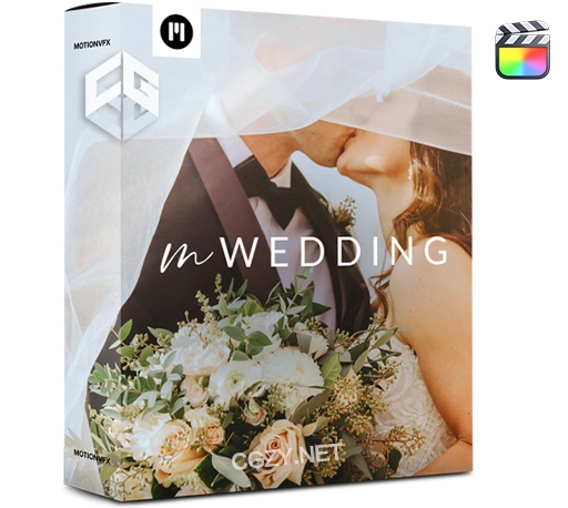 中文汉化-FCPX插件|婚礼视频剪辑必备工具包(文字标题/转场/LUT预设) MotionVFX – mWedding
