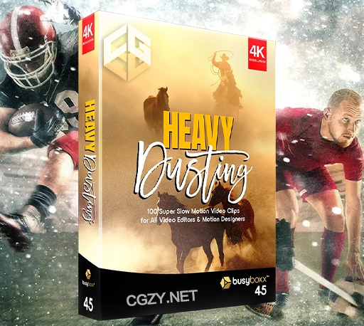 4K视频素材|100个灰尘烟雾粒子特效合成素材 BBV45 Heavy Dusting