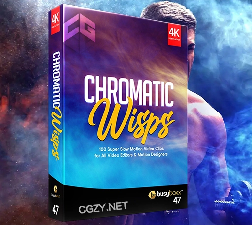 4K视频素材|100个流动彩色烟雾气氛渲染特效合成素材 BBV47 Chromatic Wisps