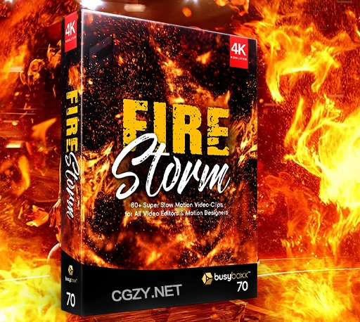 4K视频素材|81组火焰燃烧喷射特效合成动画素材 BBV70 Fire Storm