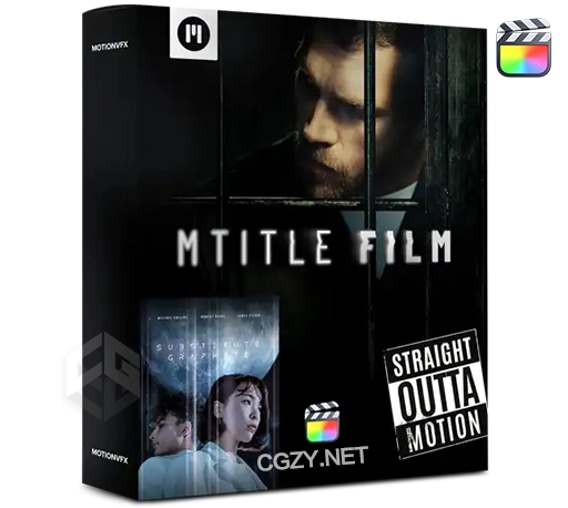 FCPX插件|60种震撼大气好莱坞电影风格文字标题开场动画 MotionVFX mTitle Film