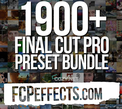 FCPX插件|1900+视频特效转场文字标题字幕合集包 FCPeffects 2022更新版