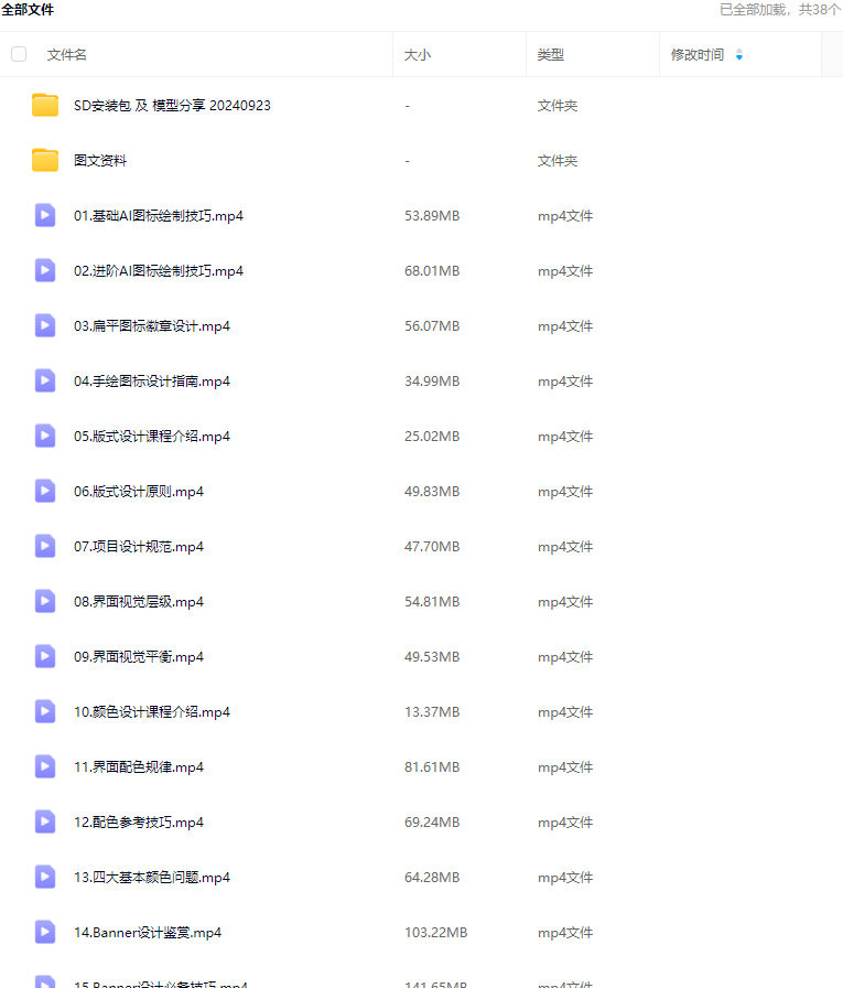 叶子学堂游戏UI项目实战课2024【画质高清有大部分素材】