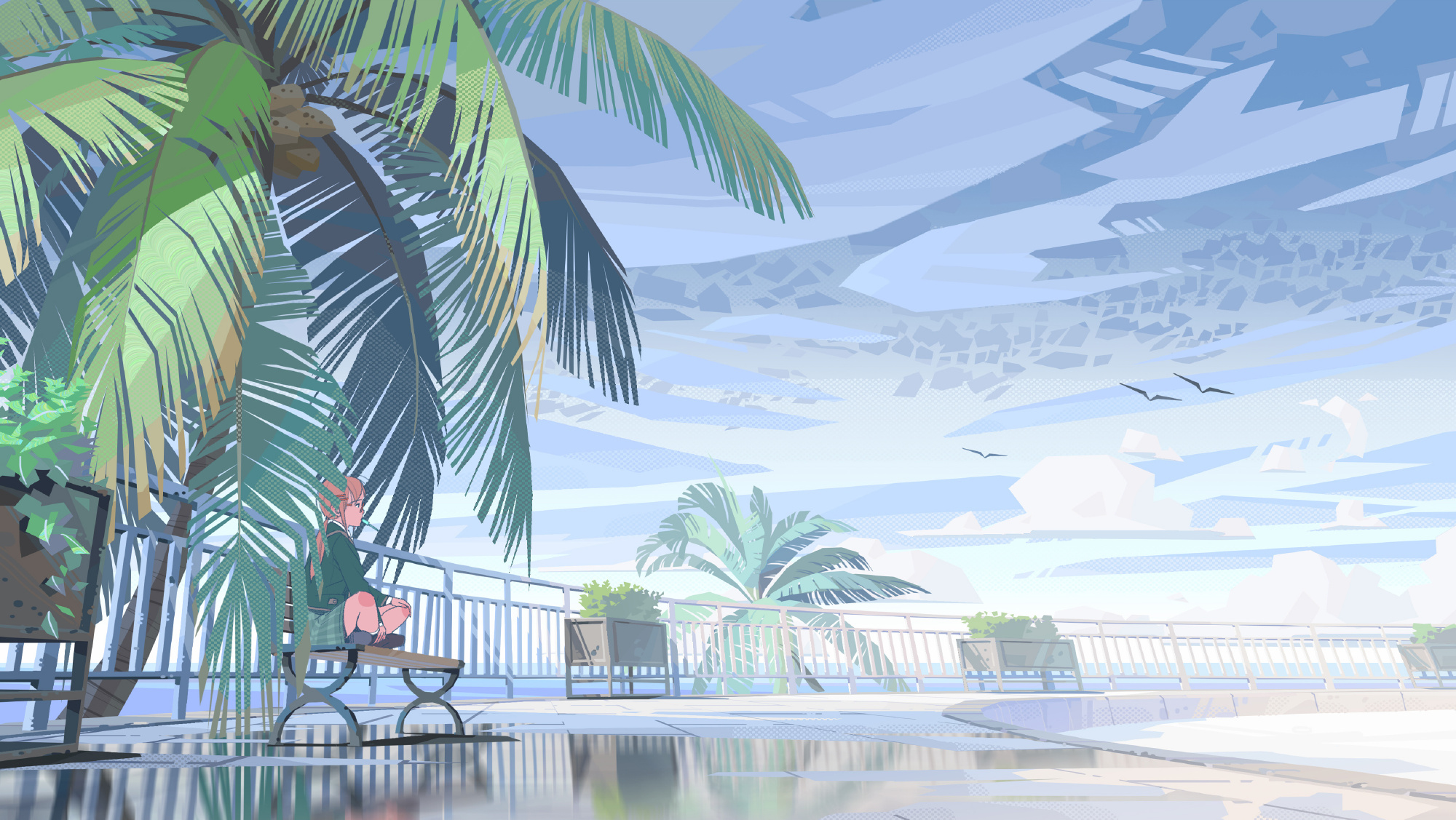 邯小郸基础向色彩场景创作插画班03期【画质不错只有视频】