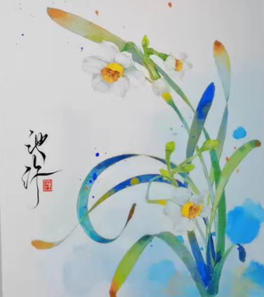 池汐ipad水彩花卉•花时•十二月历花【画质还行只有视频】