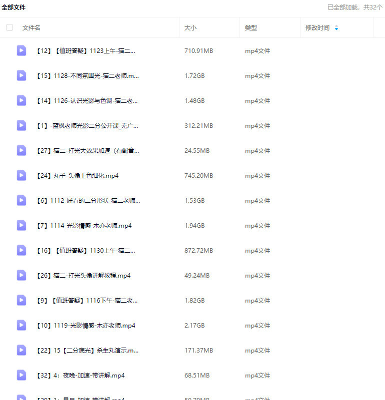 光翼二分光影专项训练第2期2024【画质高清只有视频】