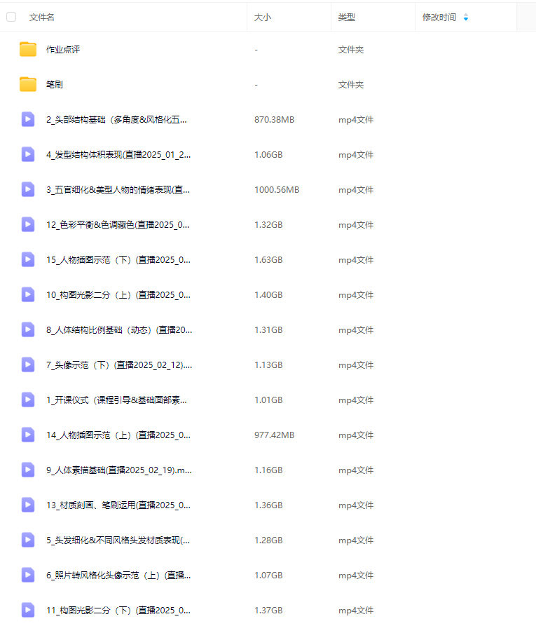 冷少ipad厚涂质感人像插画特训班第1期2025【画质高清有笔刷】