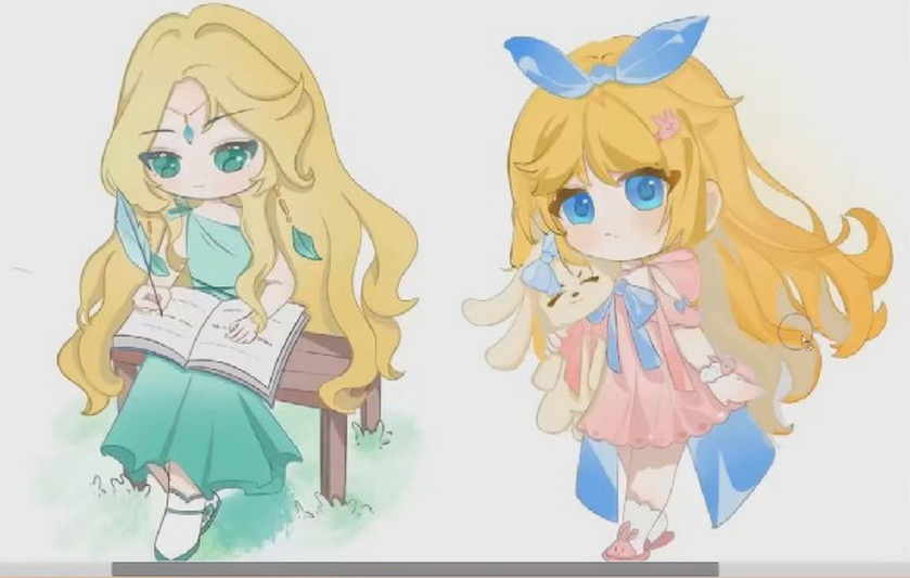 柒七Q版sai插画教程【画质高清只有视频】