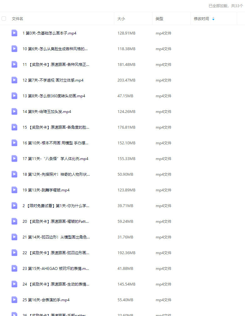 抖抖村负门槛人体速写到角色创造初阶版2024【画质不错只有视频】