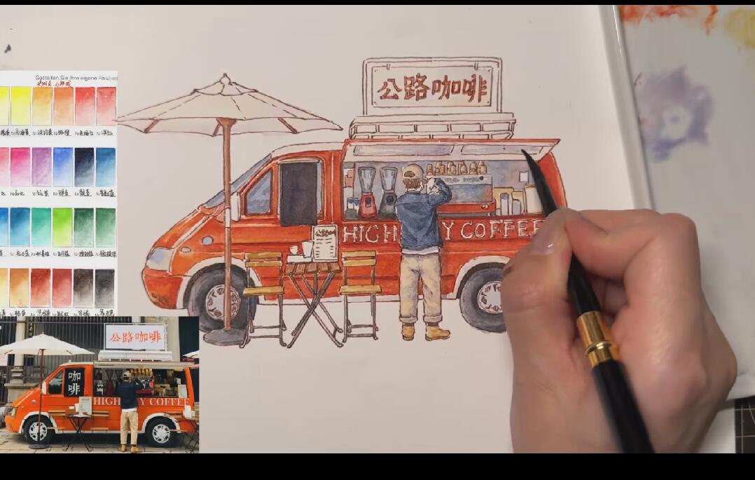 玲子水彩手绘教程【画质高清只有视频】