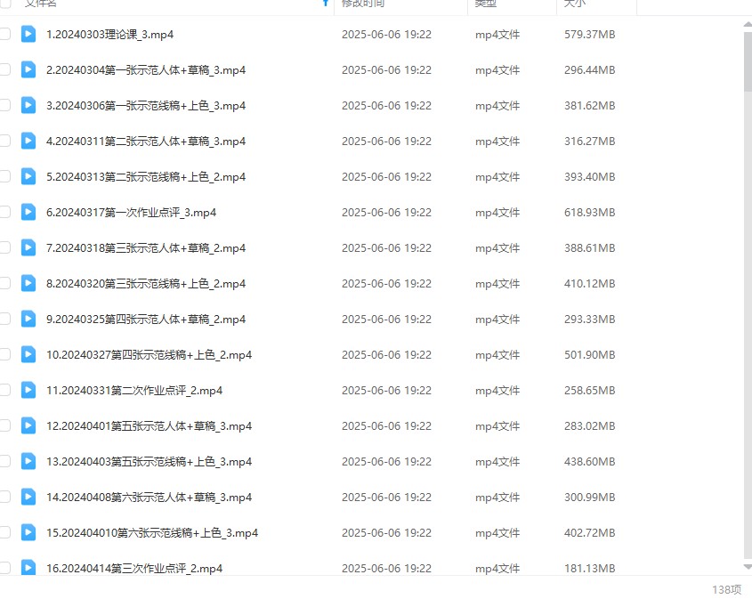 Tcat 365天人物速写与平涂二分教程【画质高清只有视频】
