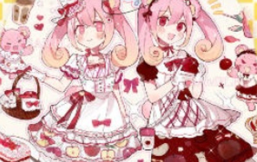 莫那白茶果子甜系立绘背景装饰团练2025【画质高清只有视频】