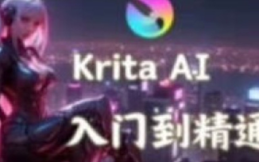 鬼鲛先生krita ai基础+进阶2025年结课【画质高清有大部分素材】