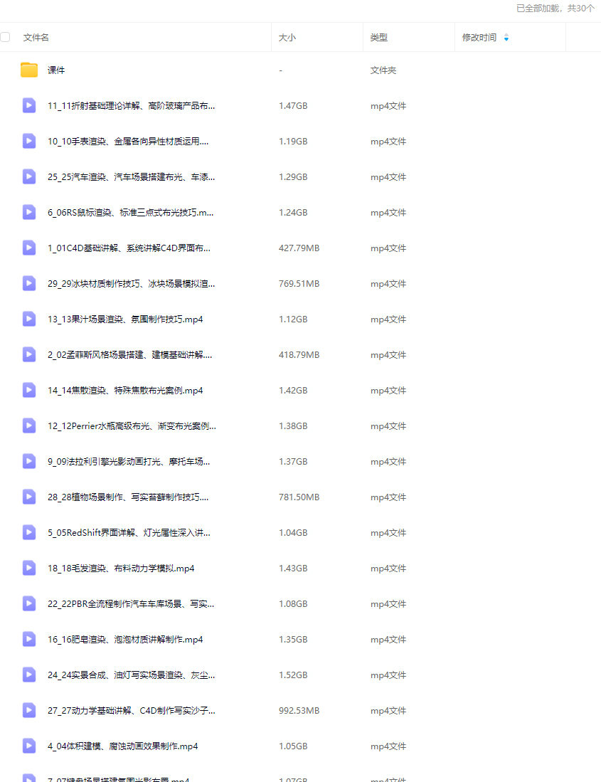 C4D&RS商业产品渲染平面电商就业班暑假1期2024年7月【画质高清有素材】