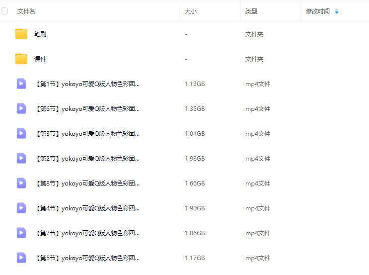 yokoyo可爱Q版人物色彩团练2025【画质高清有课件笔刷】
