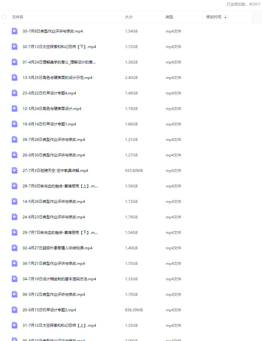 王亨利机甲载具全项设计2024【画质高清只有视频】