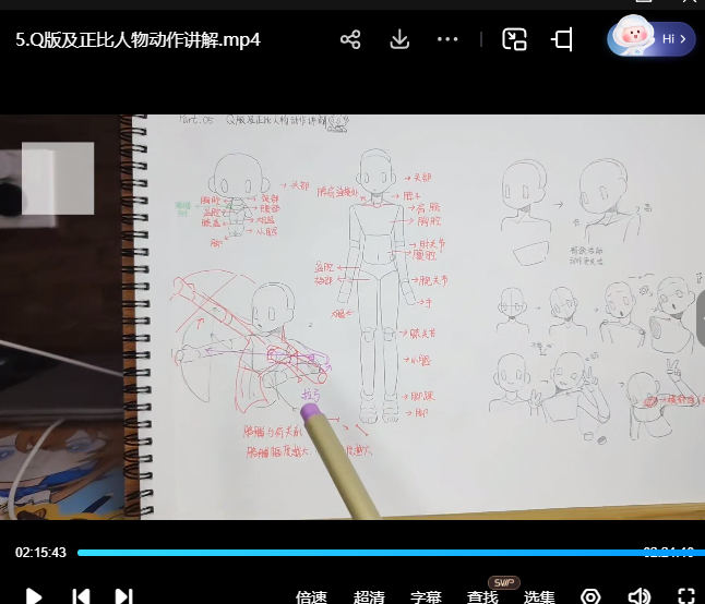 花启Q版及正比手绘人物第1期2025【画质高清有课件】