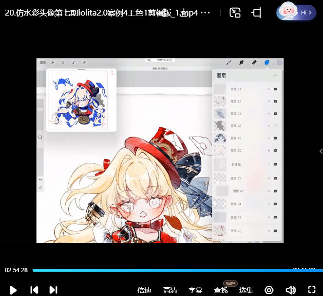 banyan君第七期仿水彩头像Lolita2.0专题2025年【画质还可以只有视频】