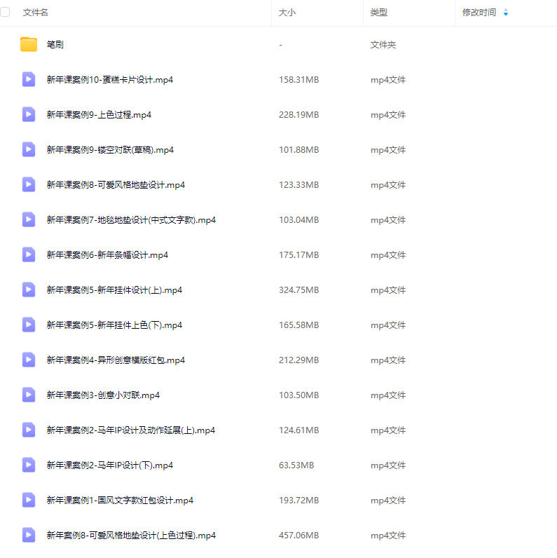 奶酪新年主题产品设计课2025年7月结课【画质还行有笔刷】