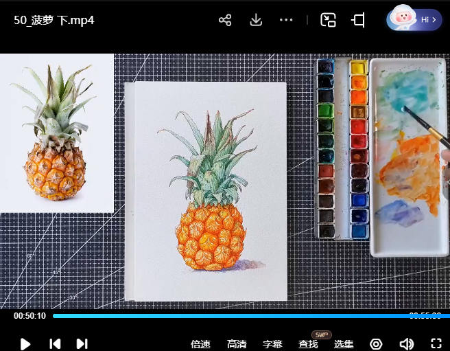 拓山明钢笔淡彩课程合集【画质不错有课件】